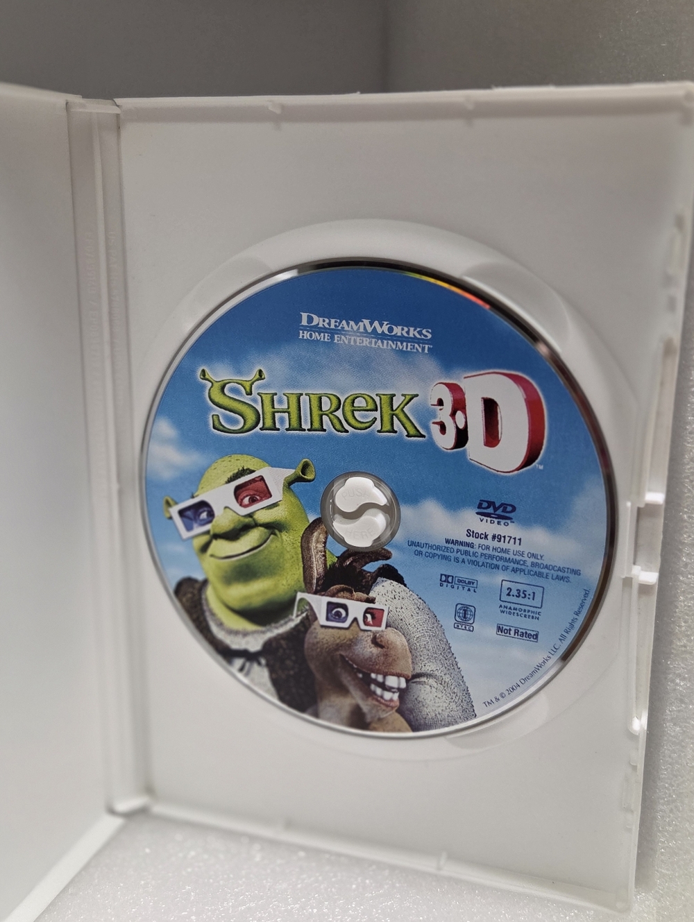 Shrek 3D Movie Cover Art - Green. Without The Glasses - Picture 3 of 3